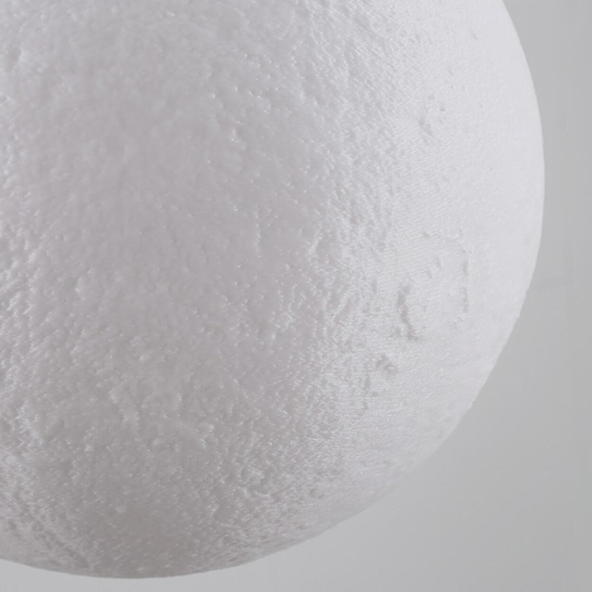 Modern White 3D Moon Bedroom Lunar Surface Pendant Light Image - 4