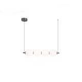 Modern White Candied Haws Horizontal Island Chandelier Image - 2