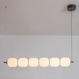 Modern White Candied Haws Horizontal Island Chandelier Image - 8