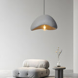 Modern White Ceramic Bowl Living Room Pendant Light Image - 14