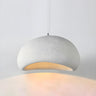 Modern White Ceramic Bowl Living Room Pendant Light Image - 8