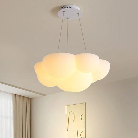 Modern White Chandeliers Cloud Pendant Light Living Room Image - 2