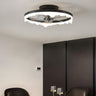 Modern White Circle 5-Blade Ceiling Fan Light Image - 5