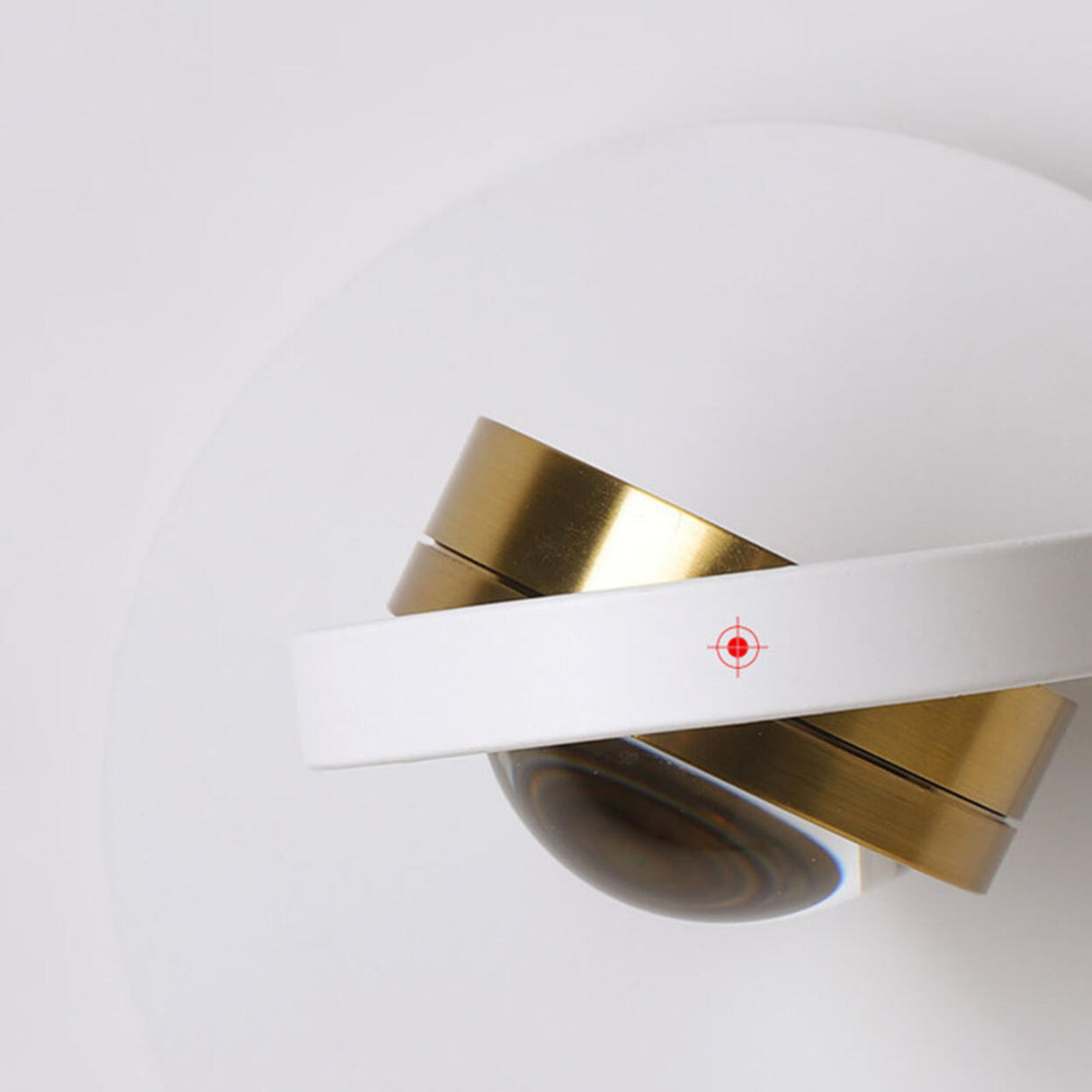 Modern White Circular Rotating Reading Wall Sconce Image - 13