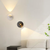 Modern White Circular Rotating Reading Wall Sconce Image - 19