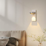 Modern White Circular Rotating Reading Wall Sconce Image - 21