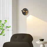 Modern White Circular Rotating Reading Wall Sconce Image - 22