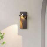 Modern White Circular Rotating Reading Wall Sconce Image - 3