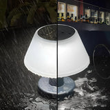 Modern White Cone Touch Control Outdoor Table Lamp Image - 5