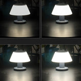 Modern White Cone Touch Control Outdoor Table Lamp Image - 8