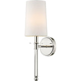 Modern White Cylindrical Shade Metal Wall Sconce Image - 2