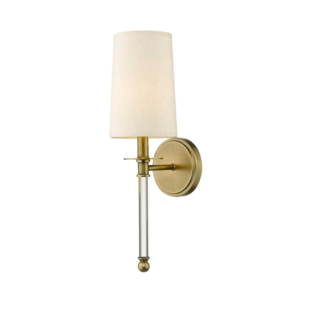 Modern White Cylindrical Shade Metal Wall Sconce Image - 3