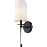 Modern White Cylindrical Shade Metal Wall Sconce Image - 5