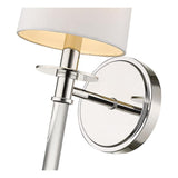 Modern White Cylindrical Shade Metal Wall Sconce Image - 9