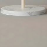 Modern White Dome and Arc Floor Lamp with Storage Image - 11