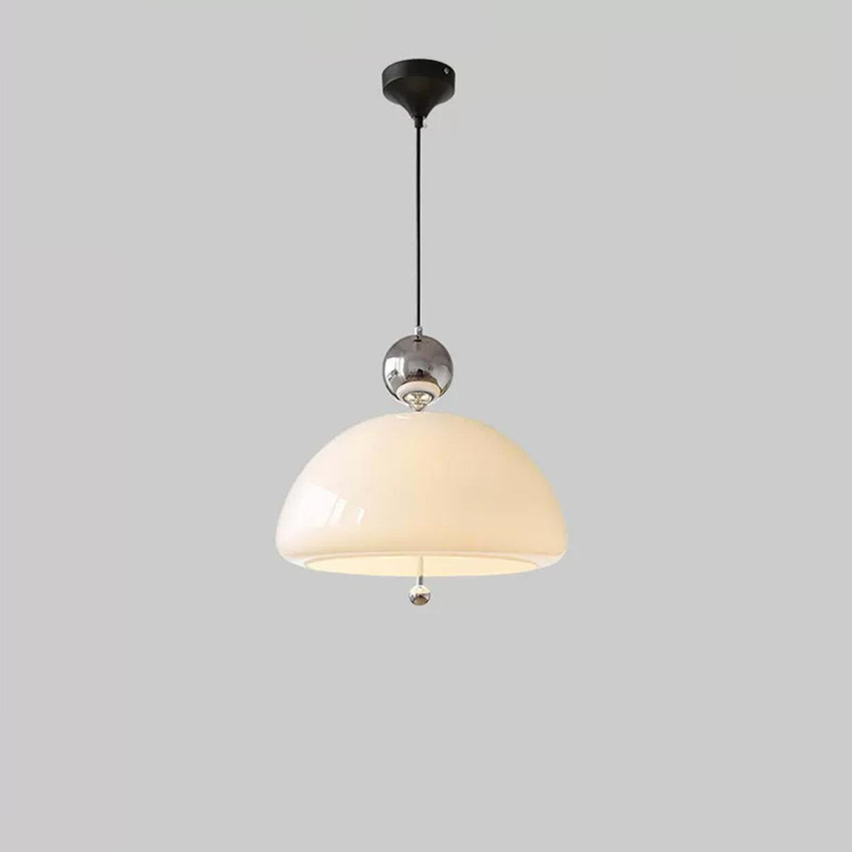 Modern White Dome Pendant Light Chandelier Image - 10