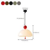 Modern White Dome Pendant Light Chandelier #size