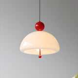 Modern White Dome Pendant Light Chandelier Image - 3