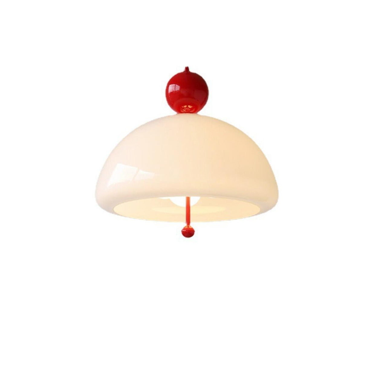 Modern White Dome Pendant Light Chandelier Image - 5