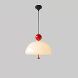 Modern White Dome Pendant Light Chandelier Image - 6