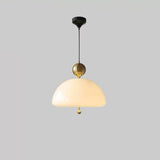 Modern White Dome Pendant Light Chandelier Image - 7