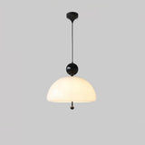 Modern White Dome Pendant Light Chandelier Image - 8