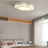 Modern White Double Layer Cloud LED Flush Mount Light Image - 4