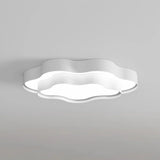 Modern White Double Layer Cloud LED Flush Mount Light Image - 6