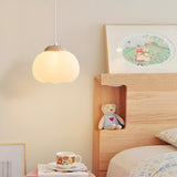 Modern White Drum Cloud Pendant Light Flexible Length Image - 4