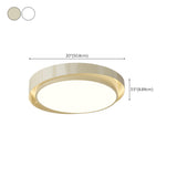 Modern White Dual-Ring LED Flush Mount Light Image - 16