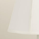 Modern White Fabric Gold Accent Vase Base Table Lamp Image - 8