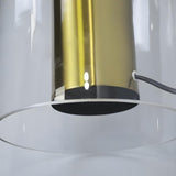 Modern White Fabric Shade Chic Glass Base Table Lamp Image - 9