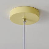 Modern White Glass Dome Green Bedroom Pendant Light Image - 13