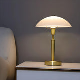 Modern White Glass Dome Table Lamp with Touch Switch Image - 10