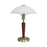 Modern White Glass Dome Table Lamp with Touch Switch Image - 5