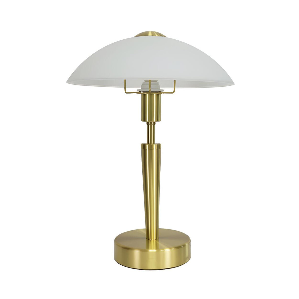 Modern White Glass Dome Table Lamp with Touch Switch Image - 6