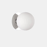 Modern White Glass Globe Vanity Light Fixture Image - 3