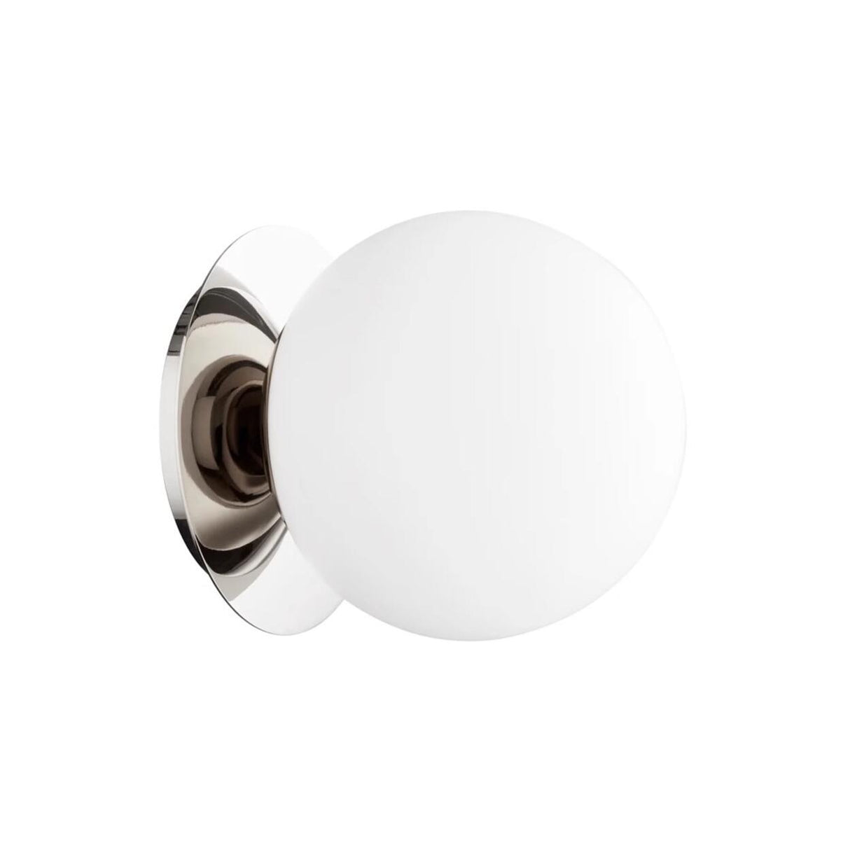 Modern White Glass Globe Vanity Light Fixture Image - 8