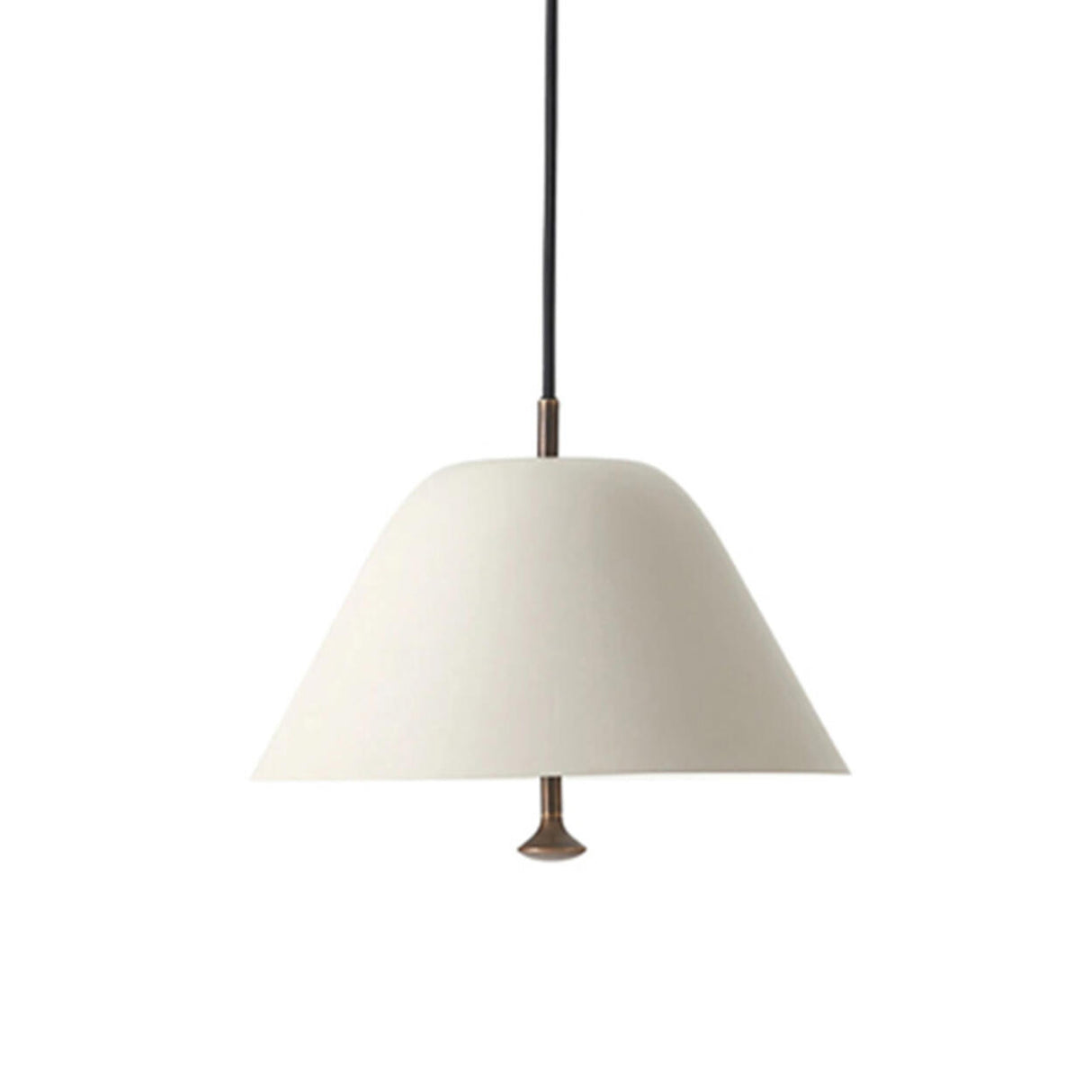 Modern White Glass Metal Cone Pendant Lights Image - 2