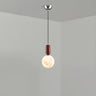 Modern White Globe Bedroom Adjustable Height Pendant Light Image - 2