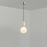 Modern White Globe Bedroom Adjustable Height Pendant Light Image - 9