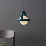 Modern White Globe Pendant Light Adjustable Length Image - 3