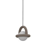 Modern White Globe Pendant Light Adjustable Length Image - 4