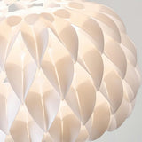 Modern White Honeycomb Shade Tripod Floor Lamp Image - 10