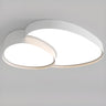 Modern White LED Flush Mount Ceiling Light 3-Light Image - 6