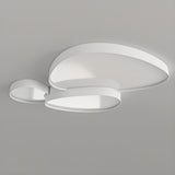 Modern White LED Flush Mount Ceiling Light 3-Light Image - 9