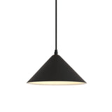 Modern White Metal Cone Living Room Pendant Light Image - 5