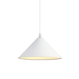 Modern White Metal Cone Living Room Pendant Light Image - 6