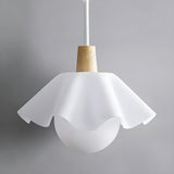 Modern White Metal Flower Round Pendant Light Image - 10