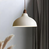 Modern White Metal Rope Bowl Pendant Light Adjustable Length Image - 1